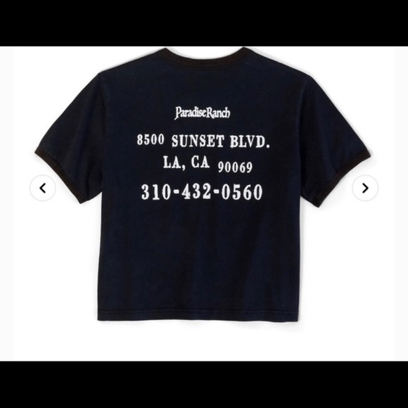 Limited Edition Fred Segal x Wrangler Capsule Collection Black Graphic T-Shirt - Picture 2 of 10